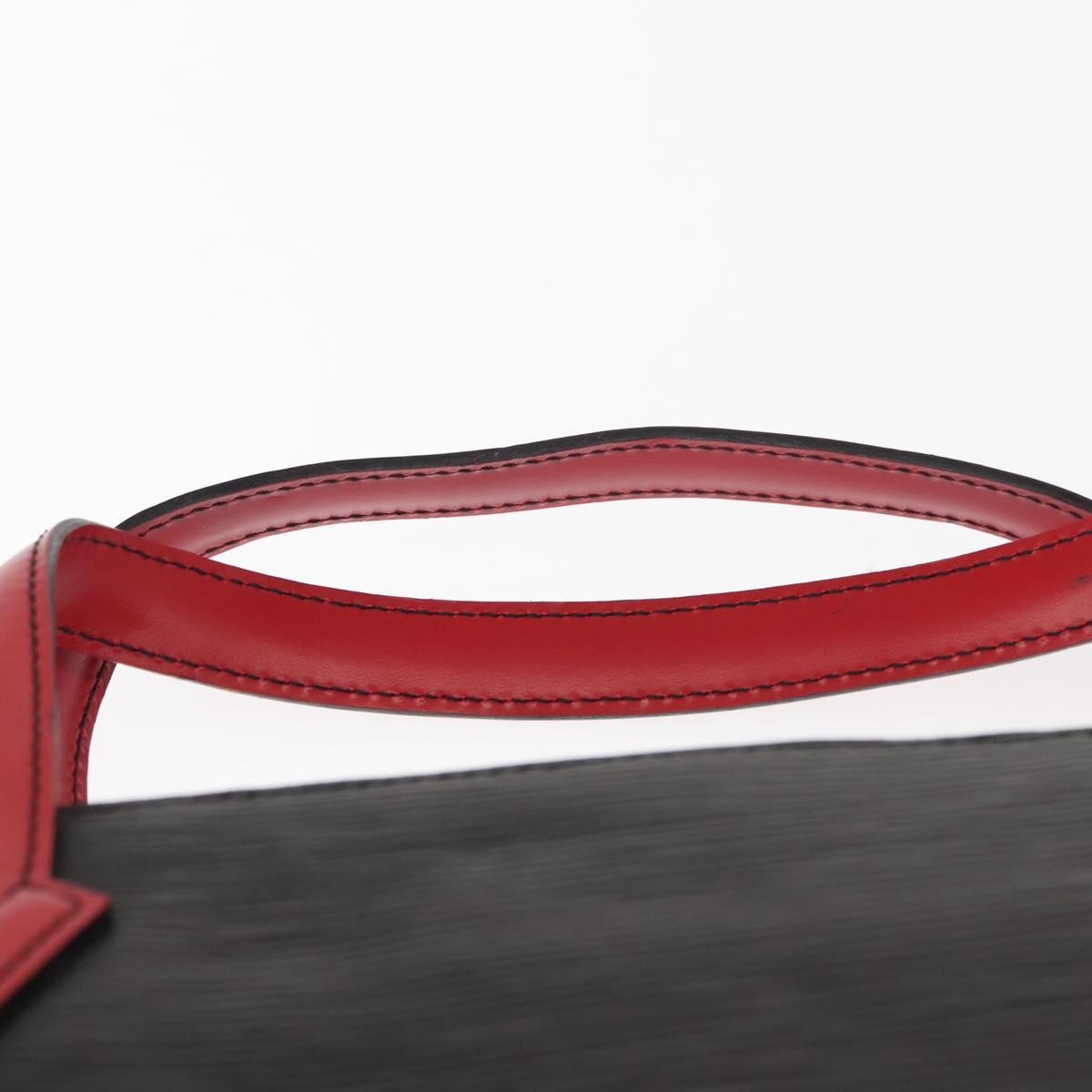 LOUIS VUITTON Epi Bicolor Varenne Hand Bag Black Red M52387 LV Auth bs29941