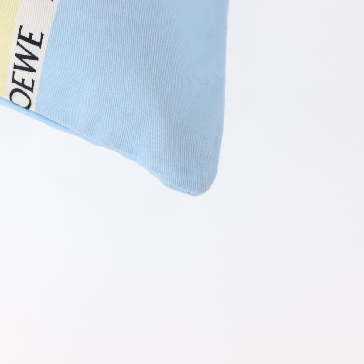 LOEWE Drawstring Pouch Canvas Blue Auth bs29945