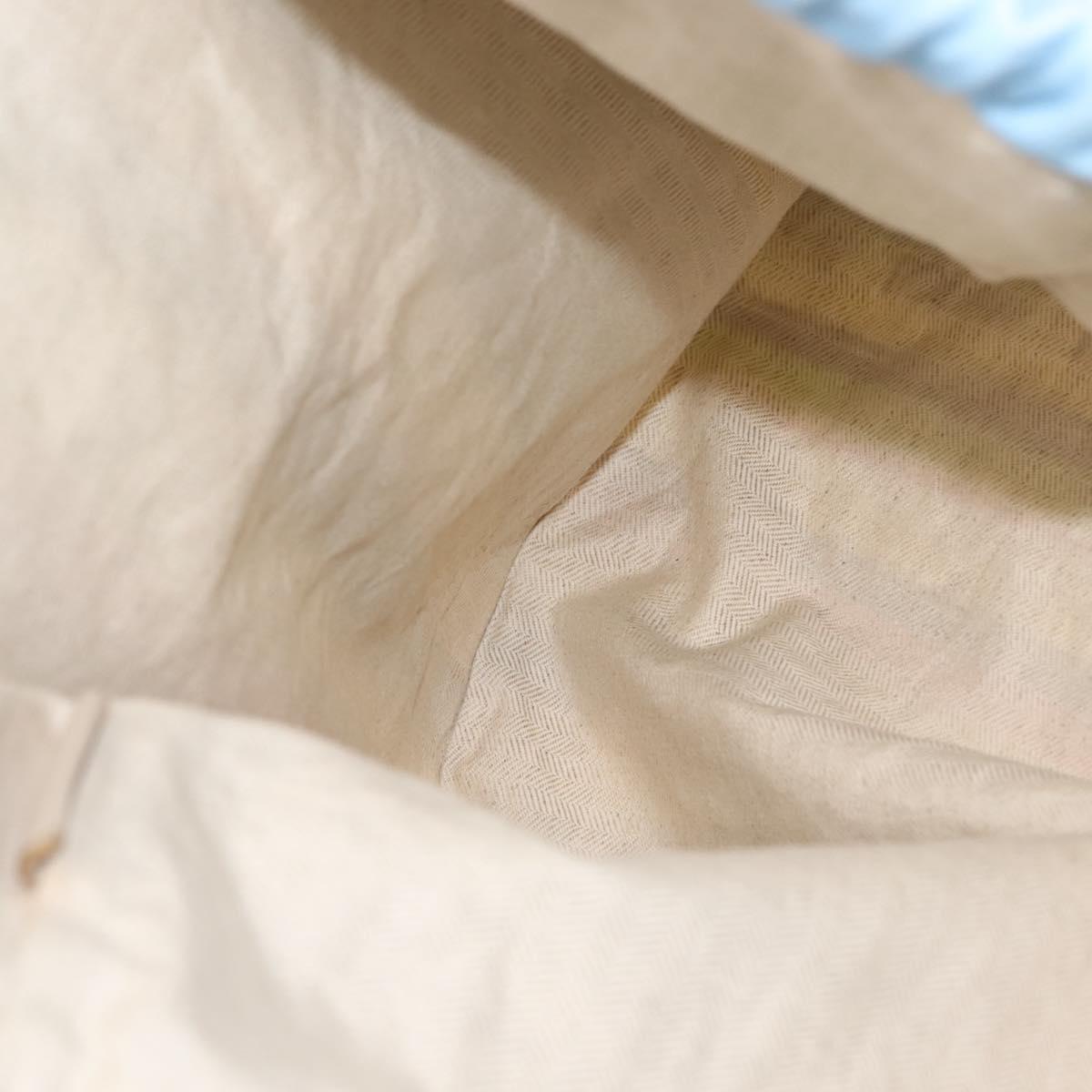 LOEWE Drawstring Pouch Canvas Blue Auth bs29945