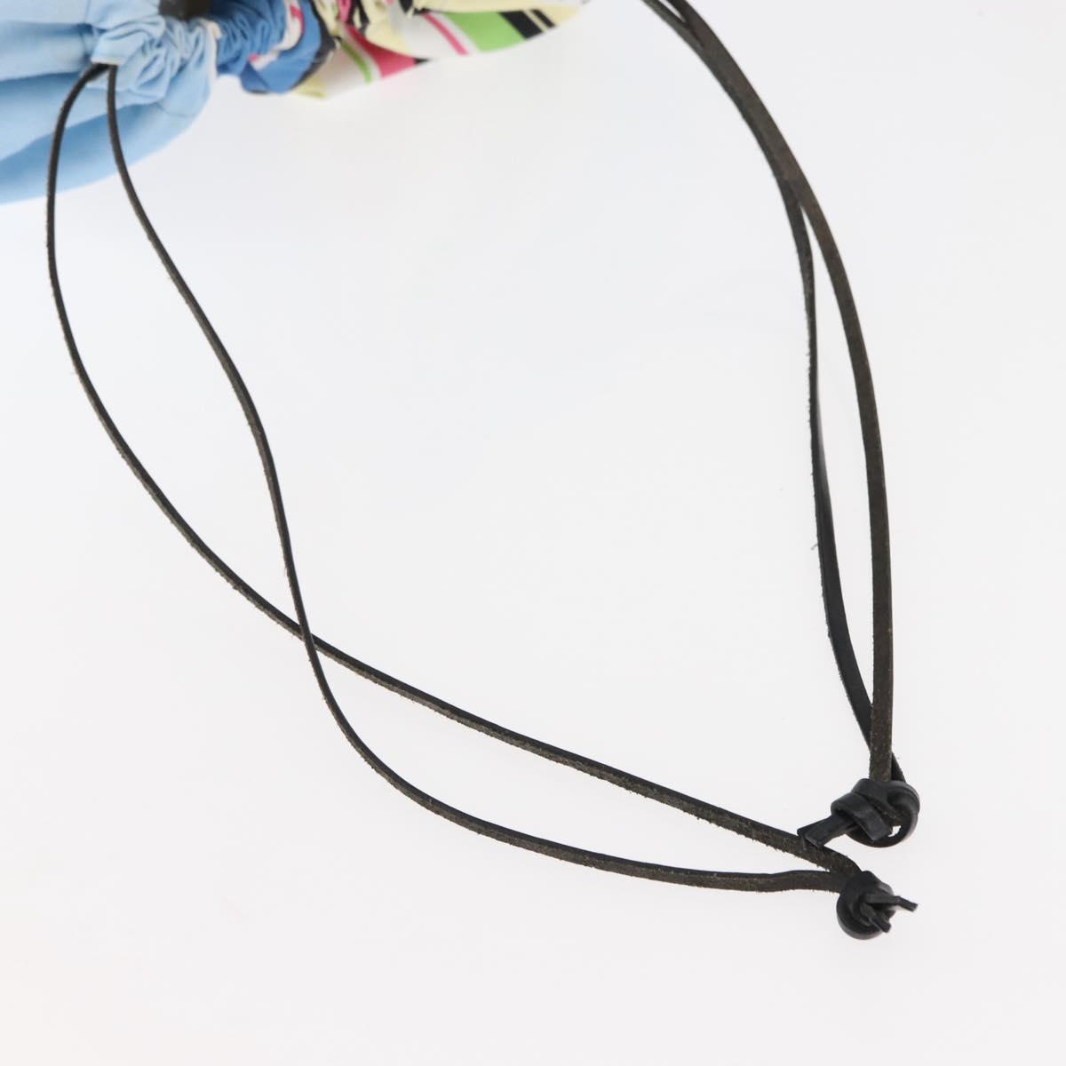 LOEWE Drawstring Pouch Canvas Blue Auth bs29945