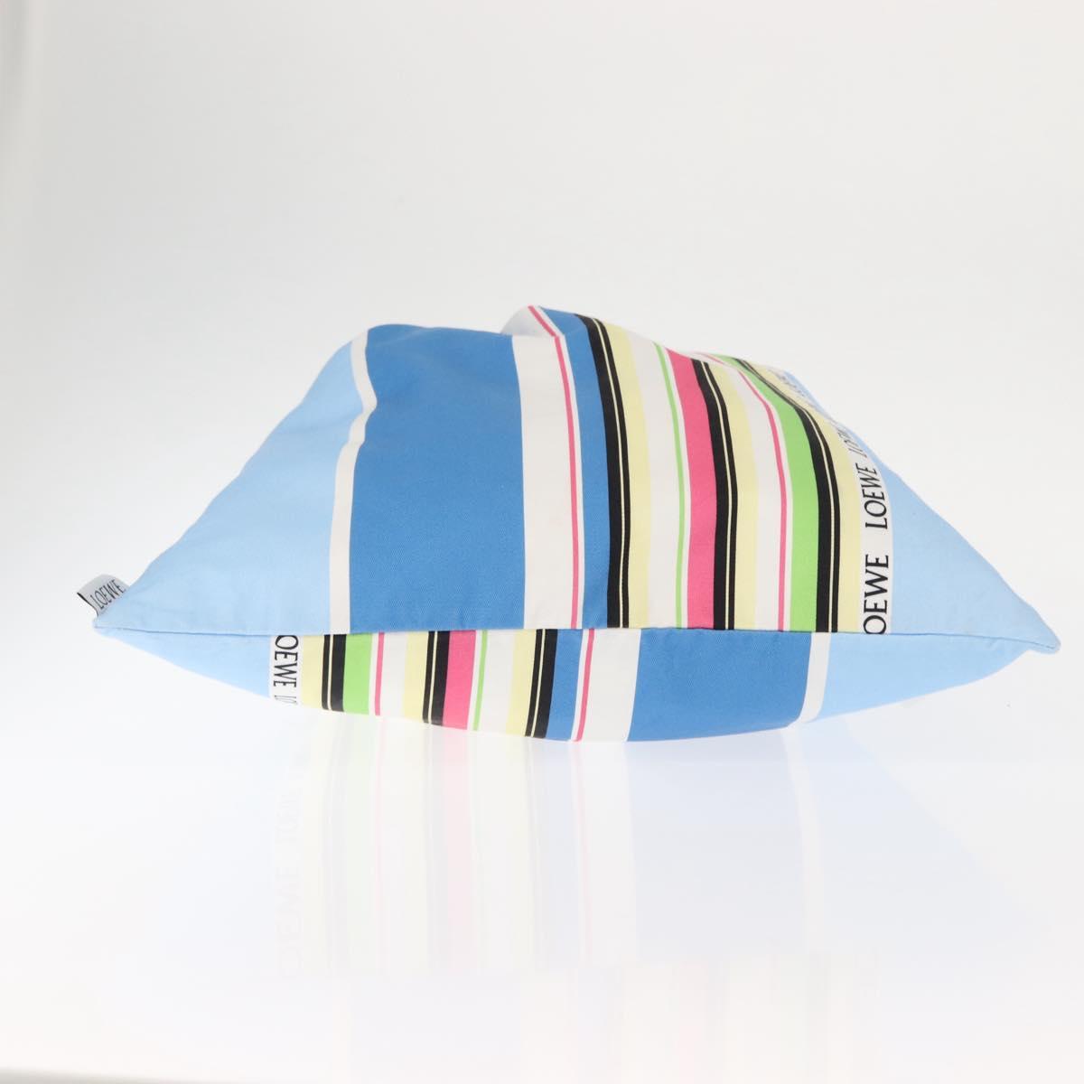 LOEWE Drawstring Pouch Canvas Blue Auth bs29945