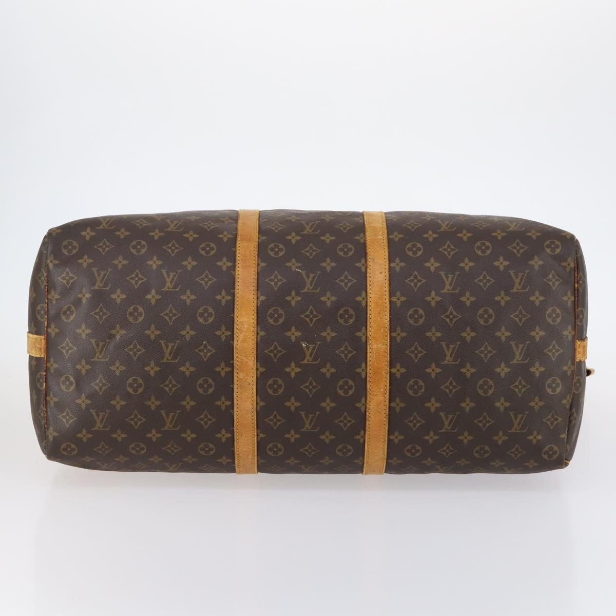 LOUIS VUITTON Monogram Keepall Bandouliere 60 Boston Bag M41412 LV Auth bs29946