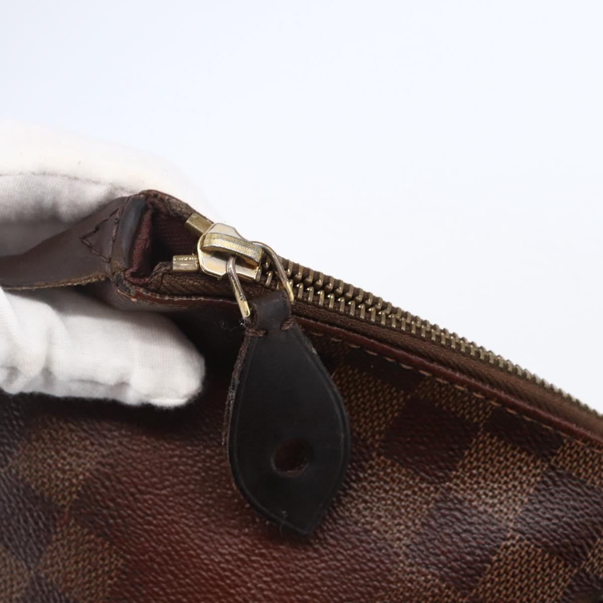 LOUIS VUITTON Damier Ebene Jena MM Tote Bag N41013 LV Auth bs29959