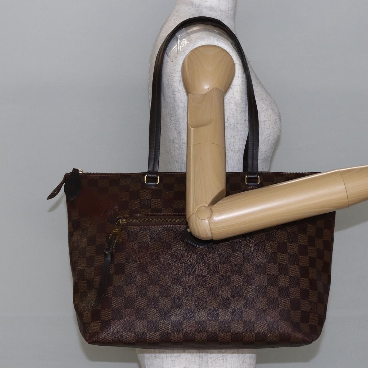 LOUIS VUITTON Damier Ebene Jena MM Tote Bag N41013 LV Auth bs29959
