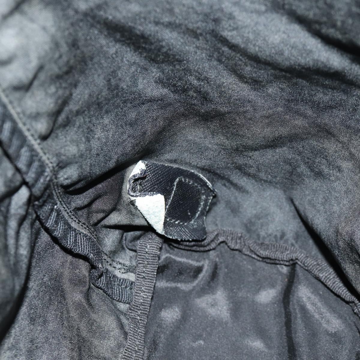 PRADA Backpack Nylon Black Silver Auth bs29965