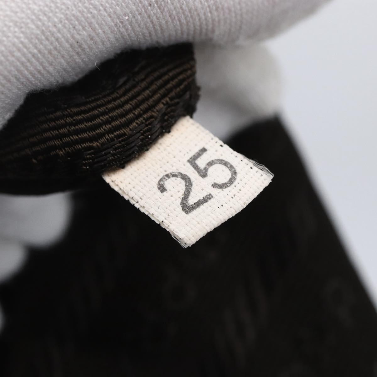 PRADA Tote Bag Nylon Khaki Silver Auth bs29971