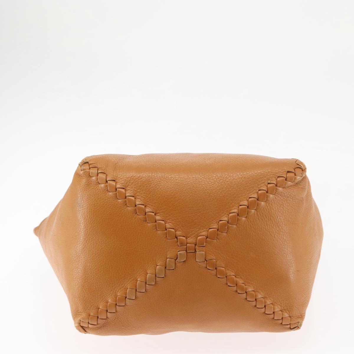 BALENCIAGA Shoulder Bag Leather Brown Auth bs29979