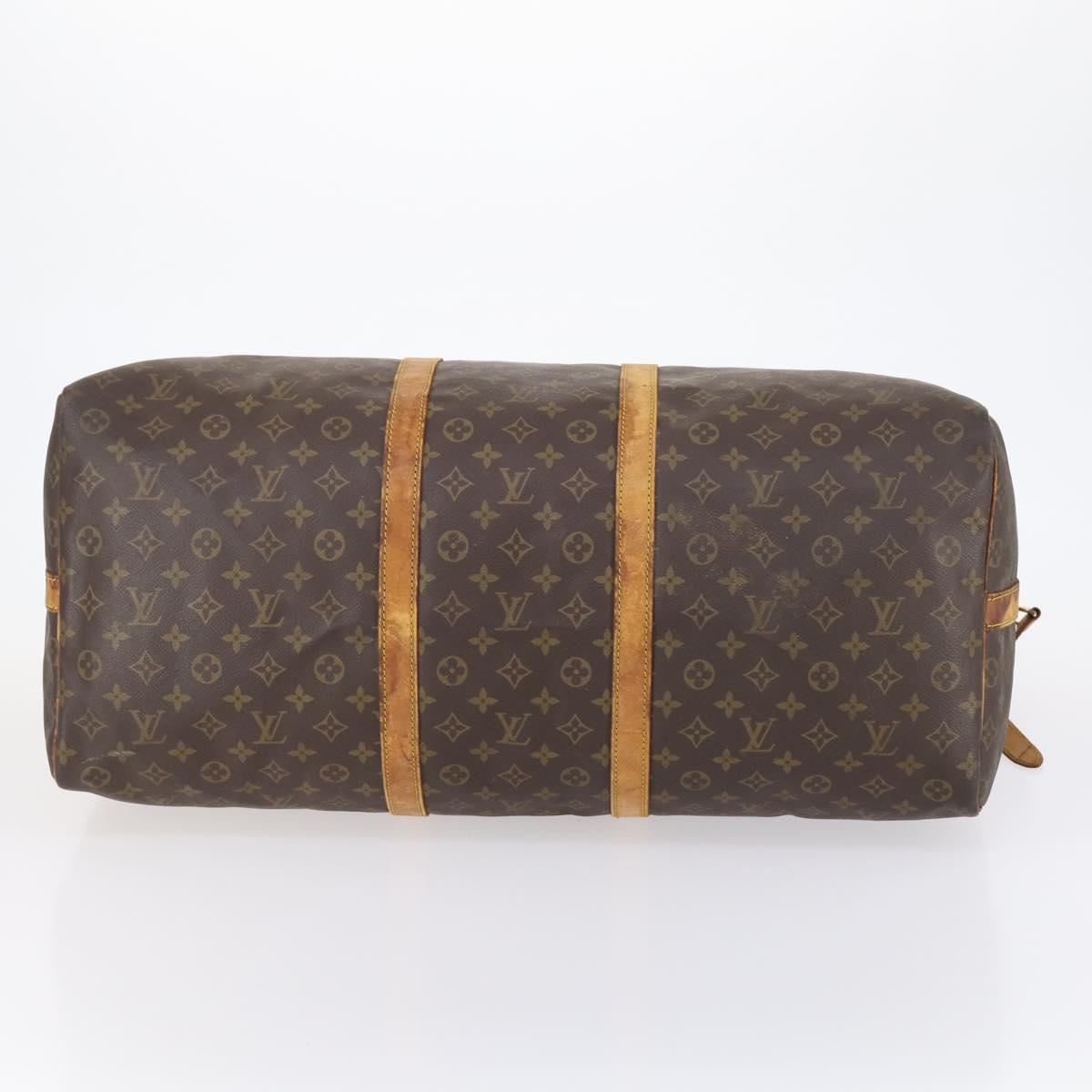 LOUIS VUITTON Monogram Keepall Bandouliere 60 Boston Bag M41412 LV Auth bs29981