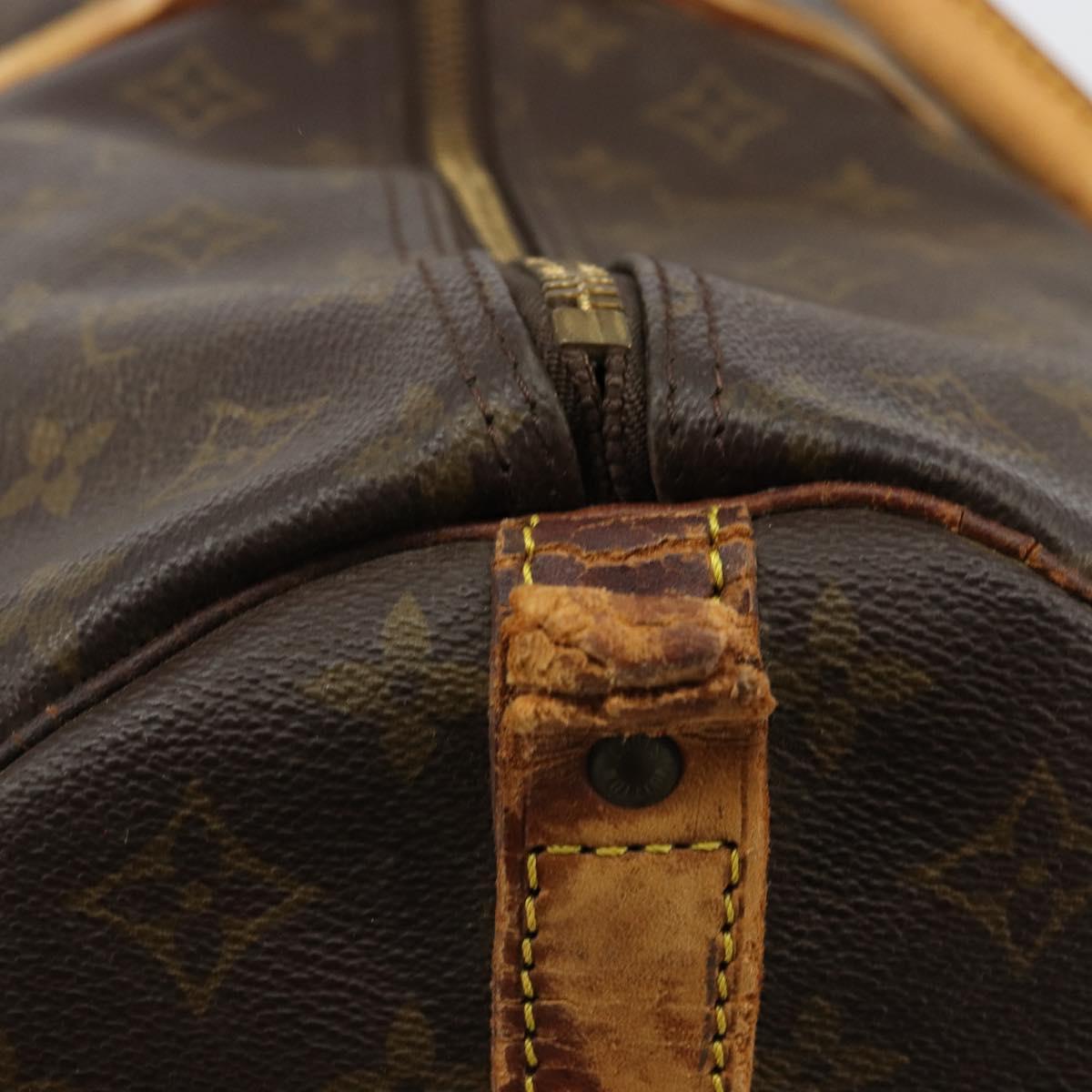 LOUIS VUITTON Monogram Keepall Bandouliere 60 Boston Bag M41412 LV Auth bs29981