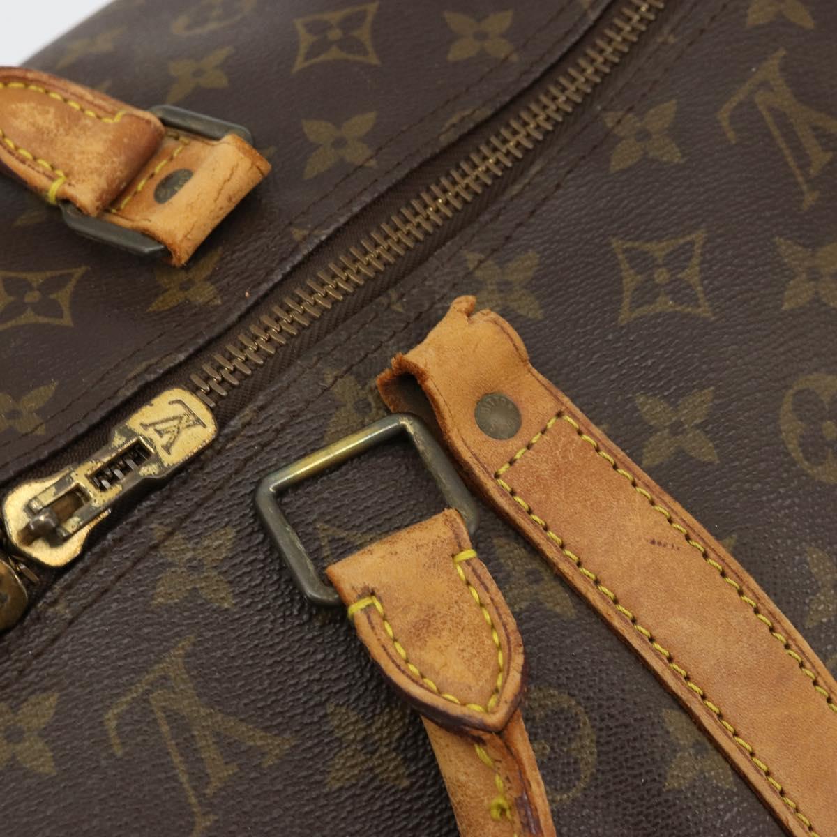 LOUIS VUITTON Monogram Keepall Bandouliere 60 Boston Bag M41412 LV Auth bs29981