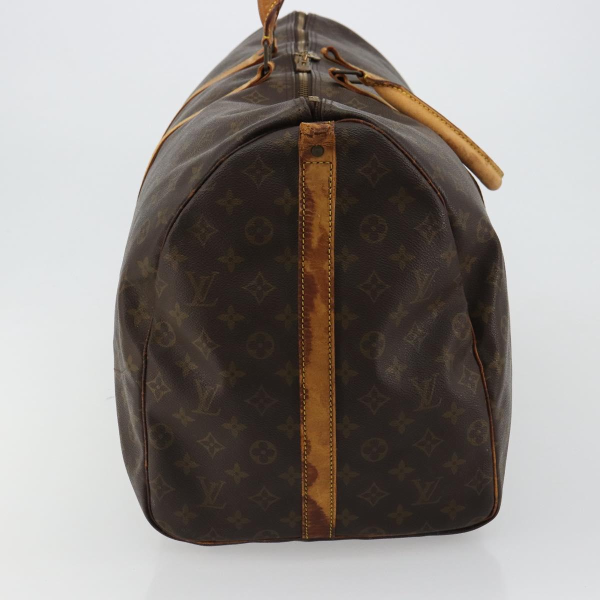 LOUIS VUITTON Monogram Keepall Bandouliere 60 Boston Bag M41412 LV Auth bs29981