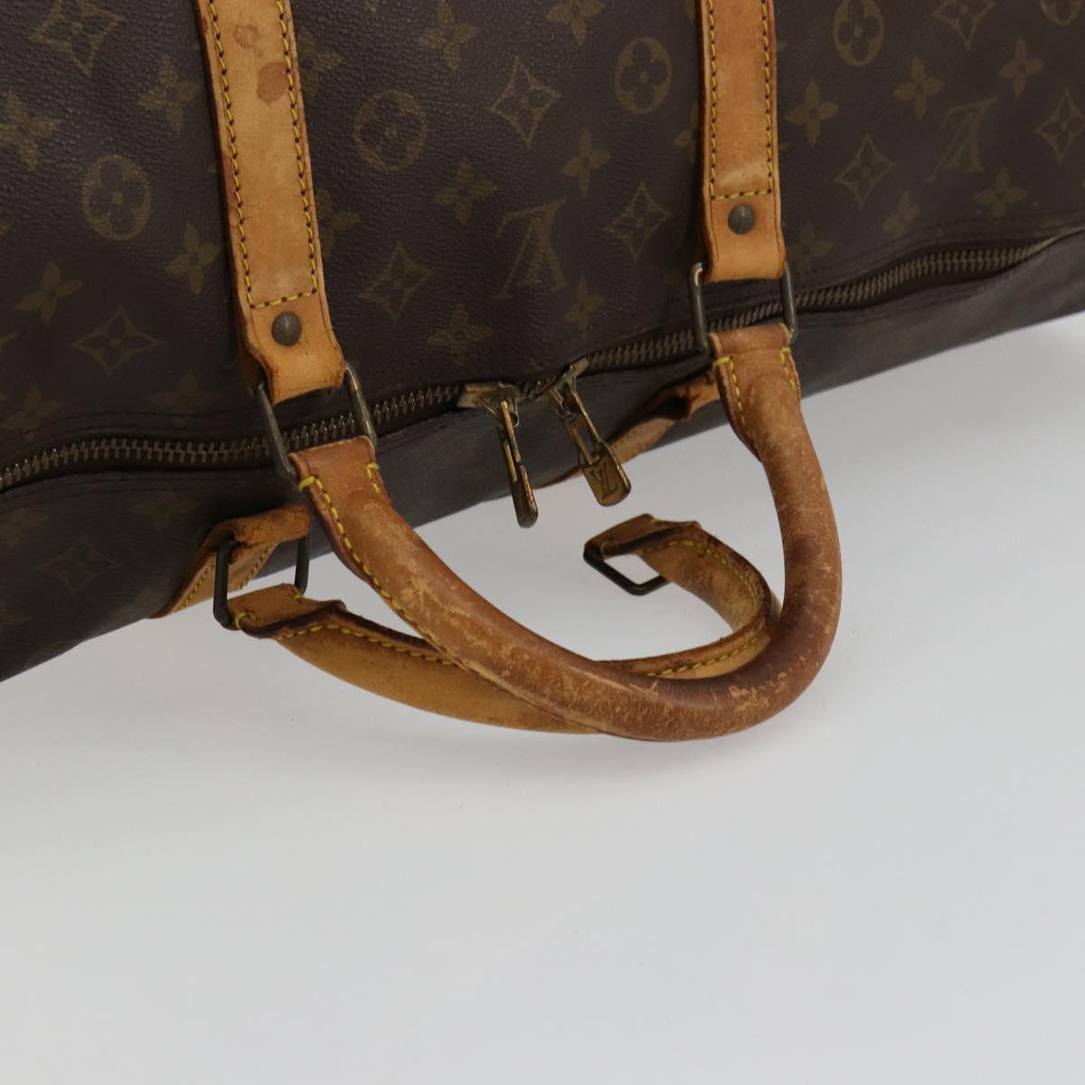 LOUIS VUITTON Monogram Keepall Bandouliere 60 Boston Bag M41412 LV Auth bs29981