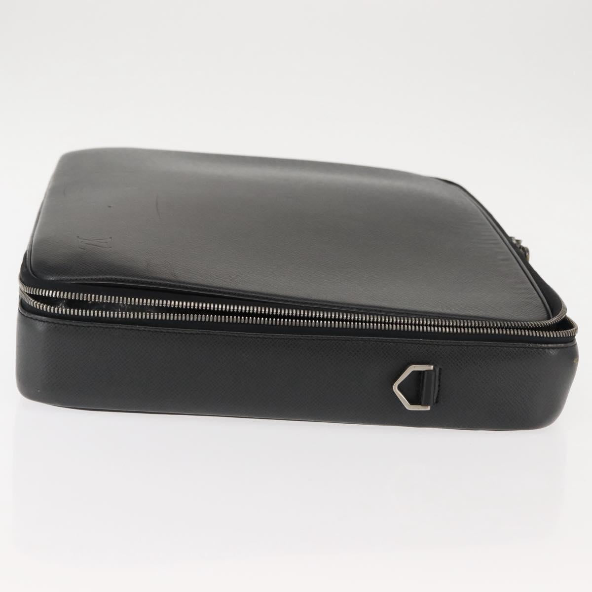 LOUIS VUITTON Taiga Porte Ordina Tour Odessa Business Bag Ardoise Auth bs29983