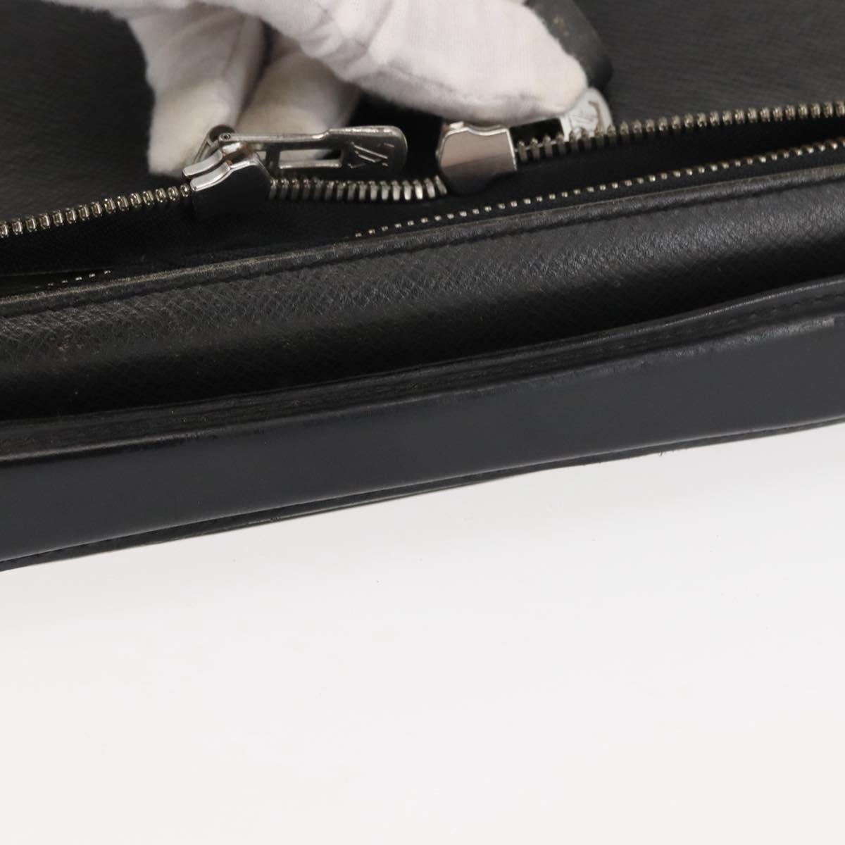 LOUIS VUITTON Taiga Porte Ordina Tour Odessa Business Bag Ardoise Auth bs29983