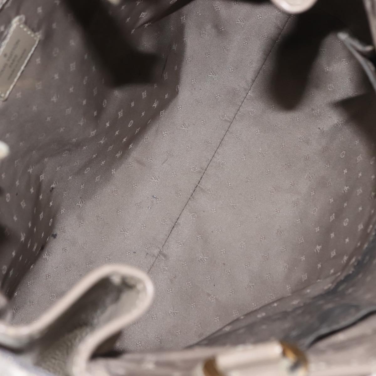 LOUIS VUITTON Suhari Majestu Hand Bag Gray M95652 LV Auth bs29987