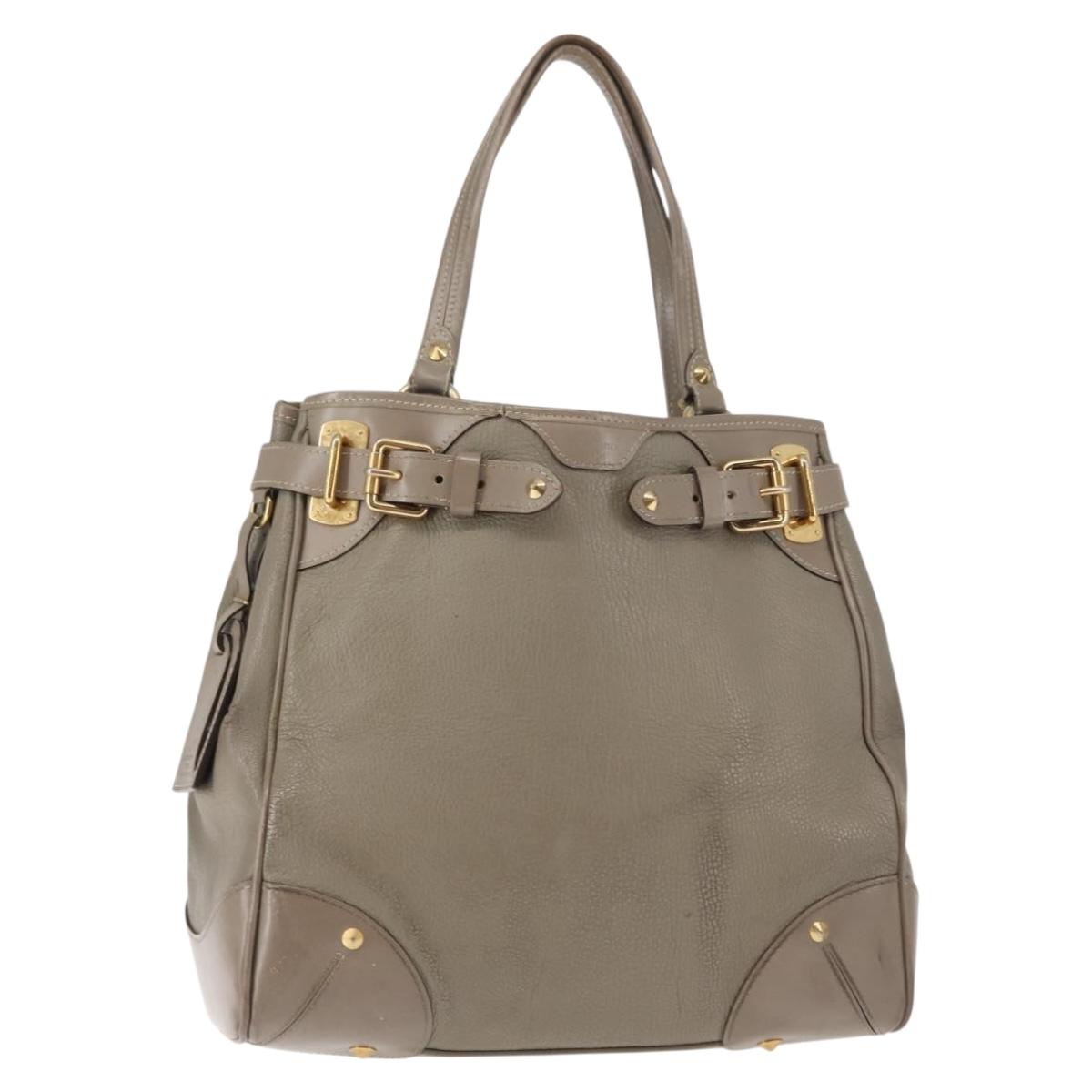 LOUIS VUITTON Suhari Majestu Hand Bag Gray M95652 LV Auth bs29987