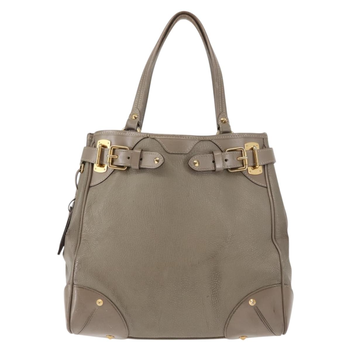 LOUIS VUITTON Suhari Majestu Hand Bag Gray M95652 LV Auth bs29987