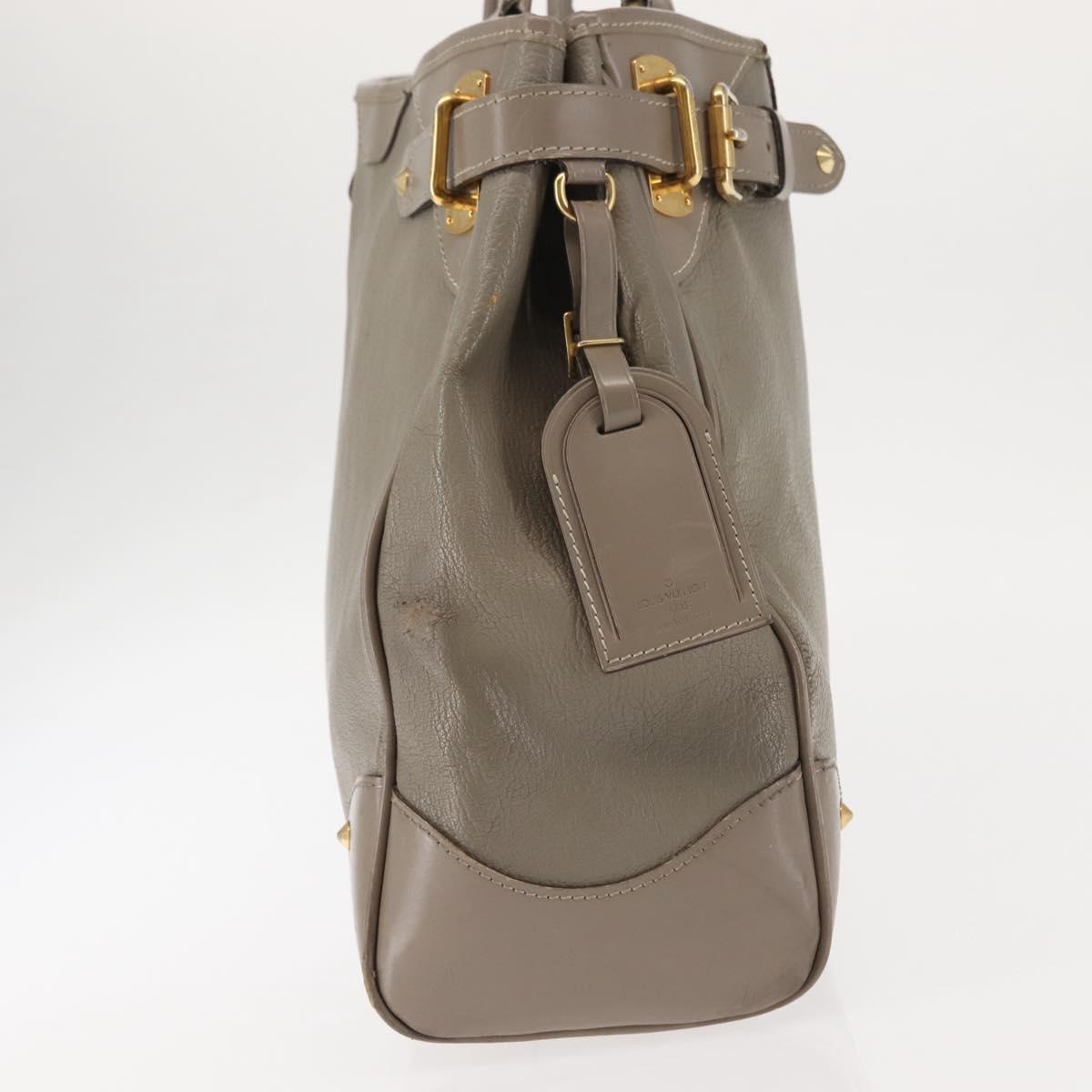 LOUIS VUITTON Suhari Majestu Hand Bag Gray M95652 LV Auth bs29987