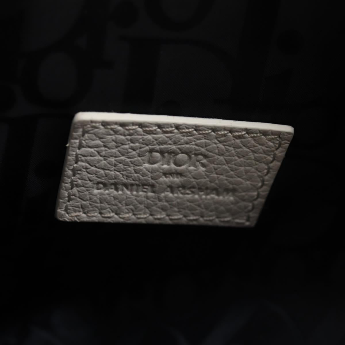 Christian Dior Newspaper Saddle Bag Leather Dior ~ DANIEL ARSHAM Auth bs29998V