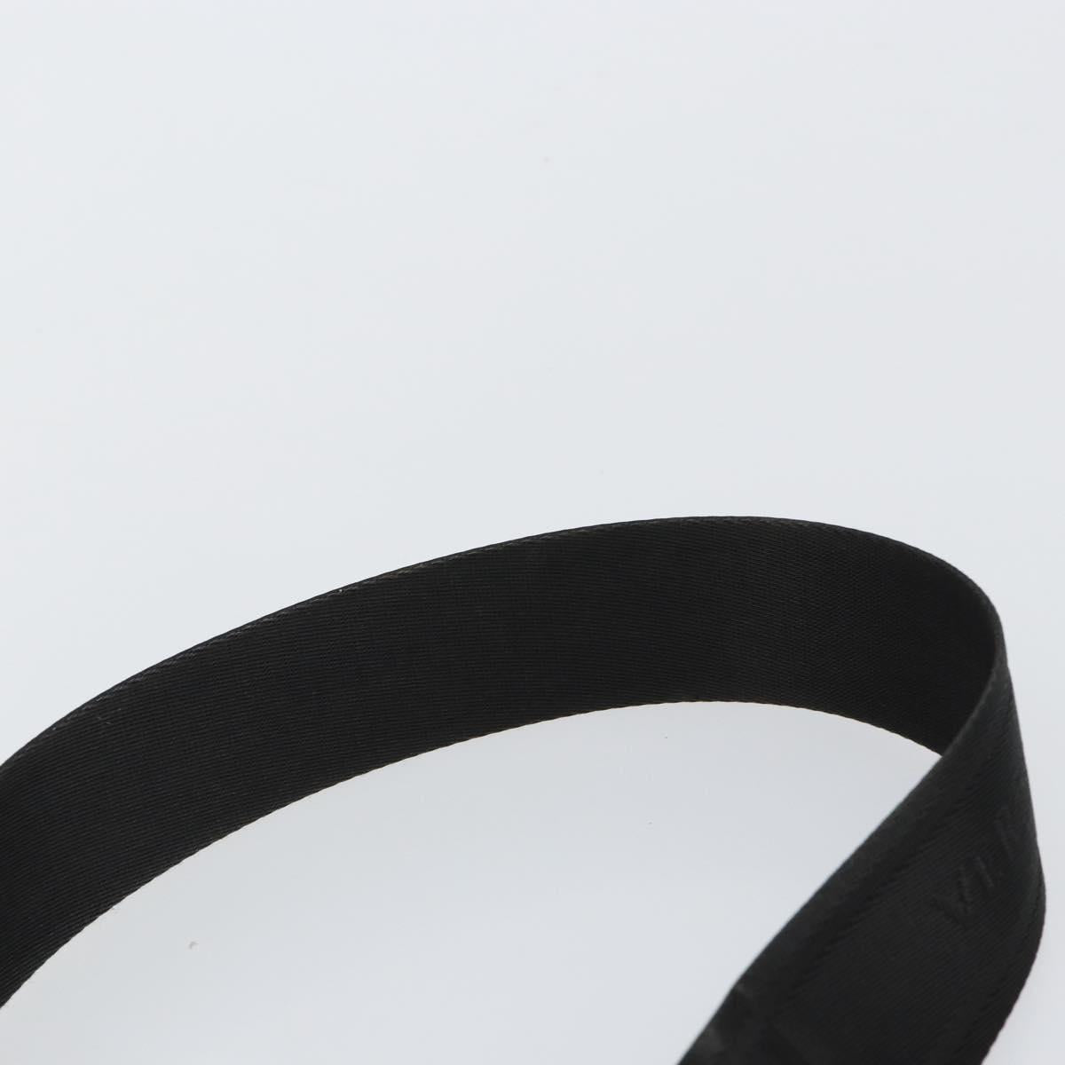 Gianni Versace Gureka Shoulder Bag Leather Black Silver Auth bs30000