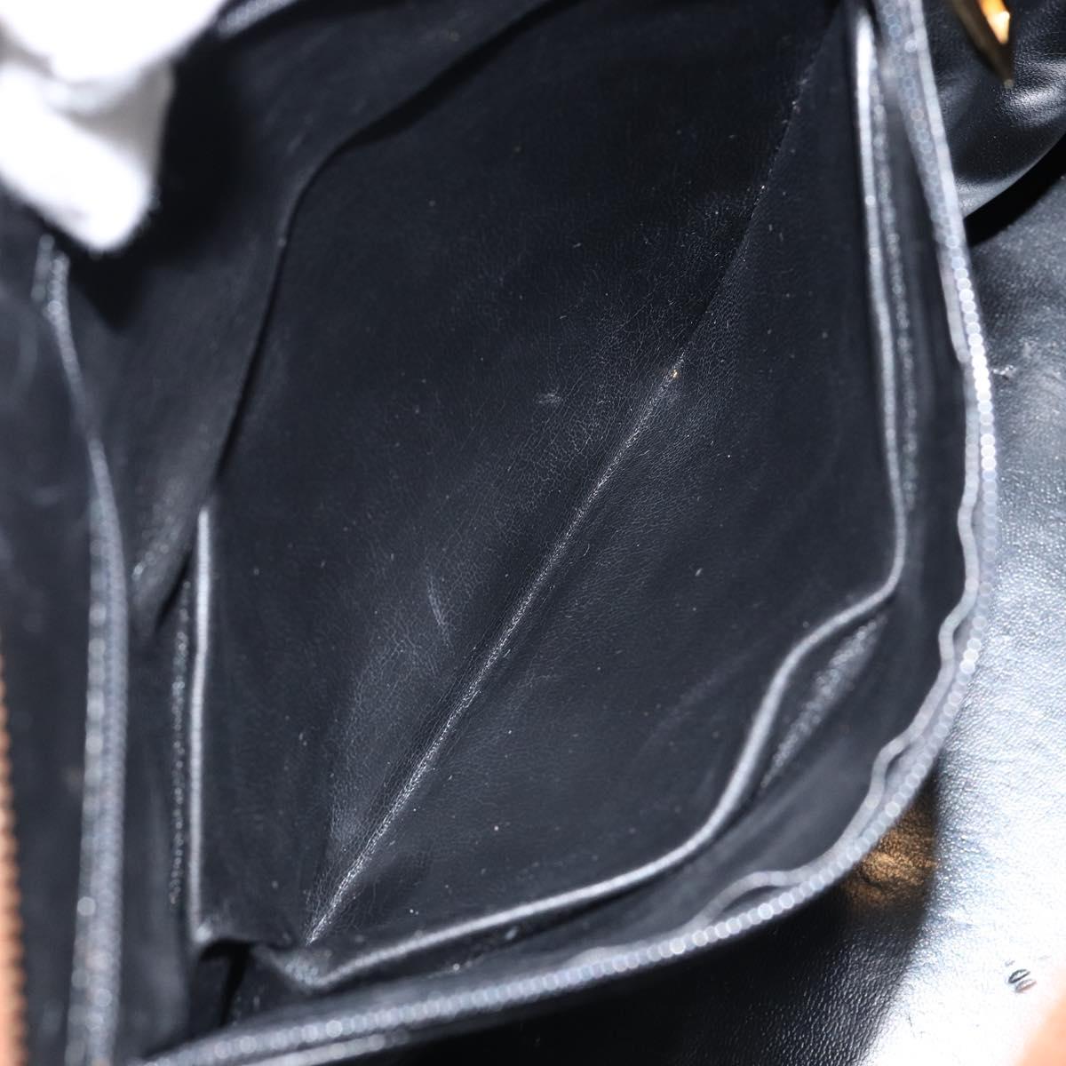 Salvatore Ferragamo Hand Bag Leather Brown Gold Auth bs30002