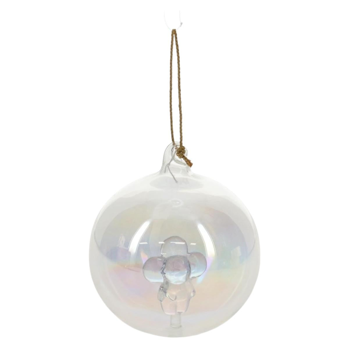 LOUIS VUITTON Vivienne Ornament Glass Snow Globe Glass Clear LV Auth bs30003SM