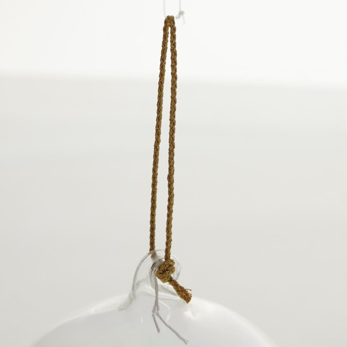 LOUIS VUITTON Vivienne Ornament Glass Snow Globe Glass Clear LV Auth bs30003A