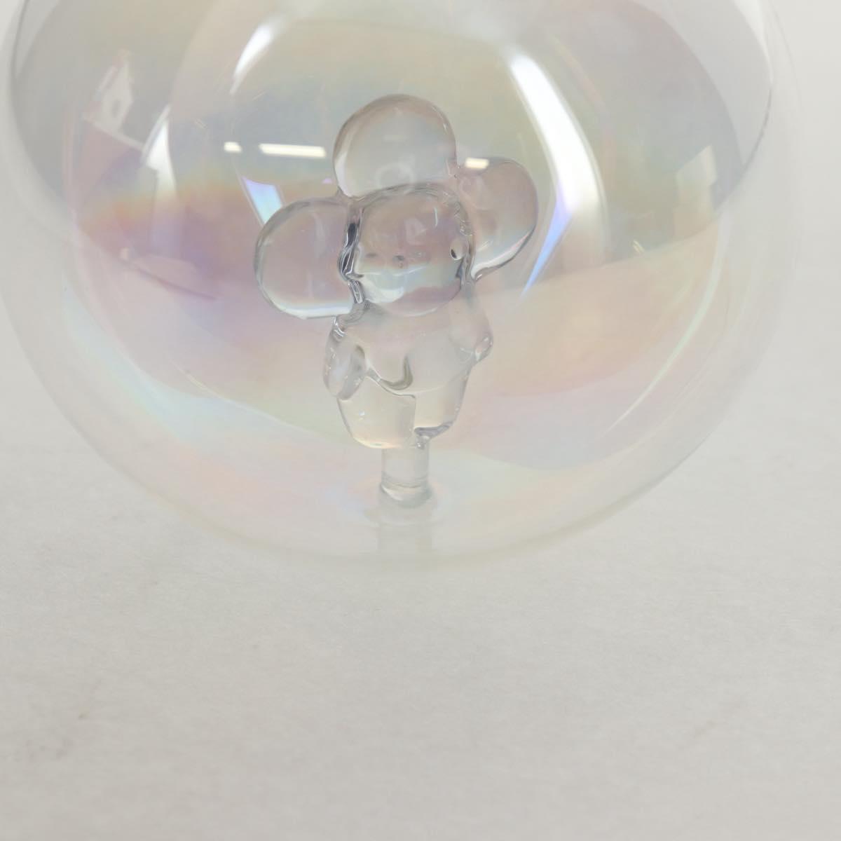 LOUIS VUITTON Vivienne Ornament Glass Snow Globe Glass Clear LV Auth bs30003SM
