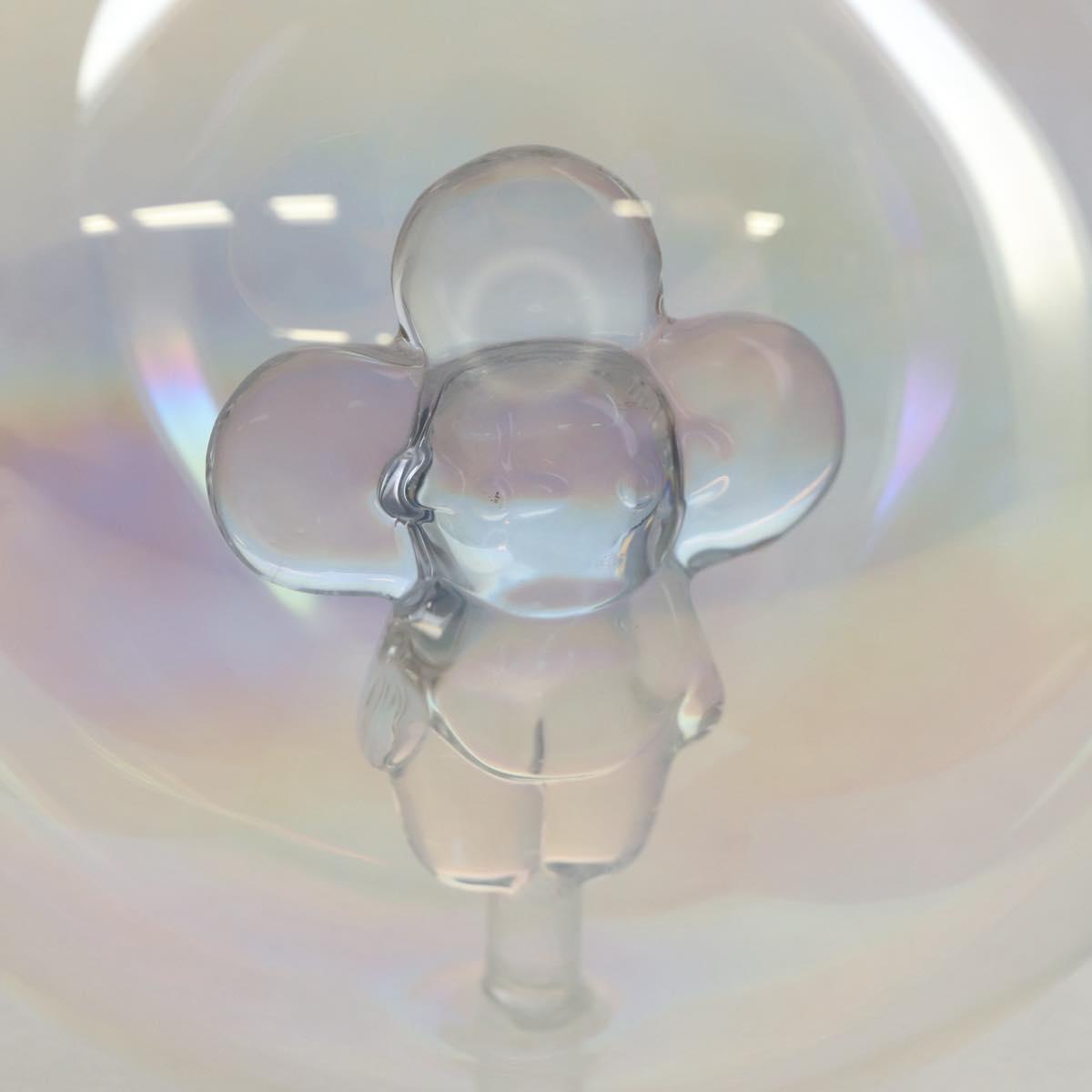 LOUIS VUITTON Vivienne Ornament Glass Snow Globe Glass Clear LV Auth bs30003A