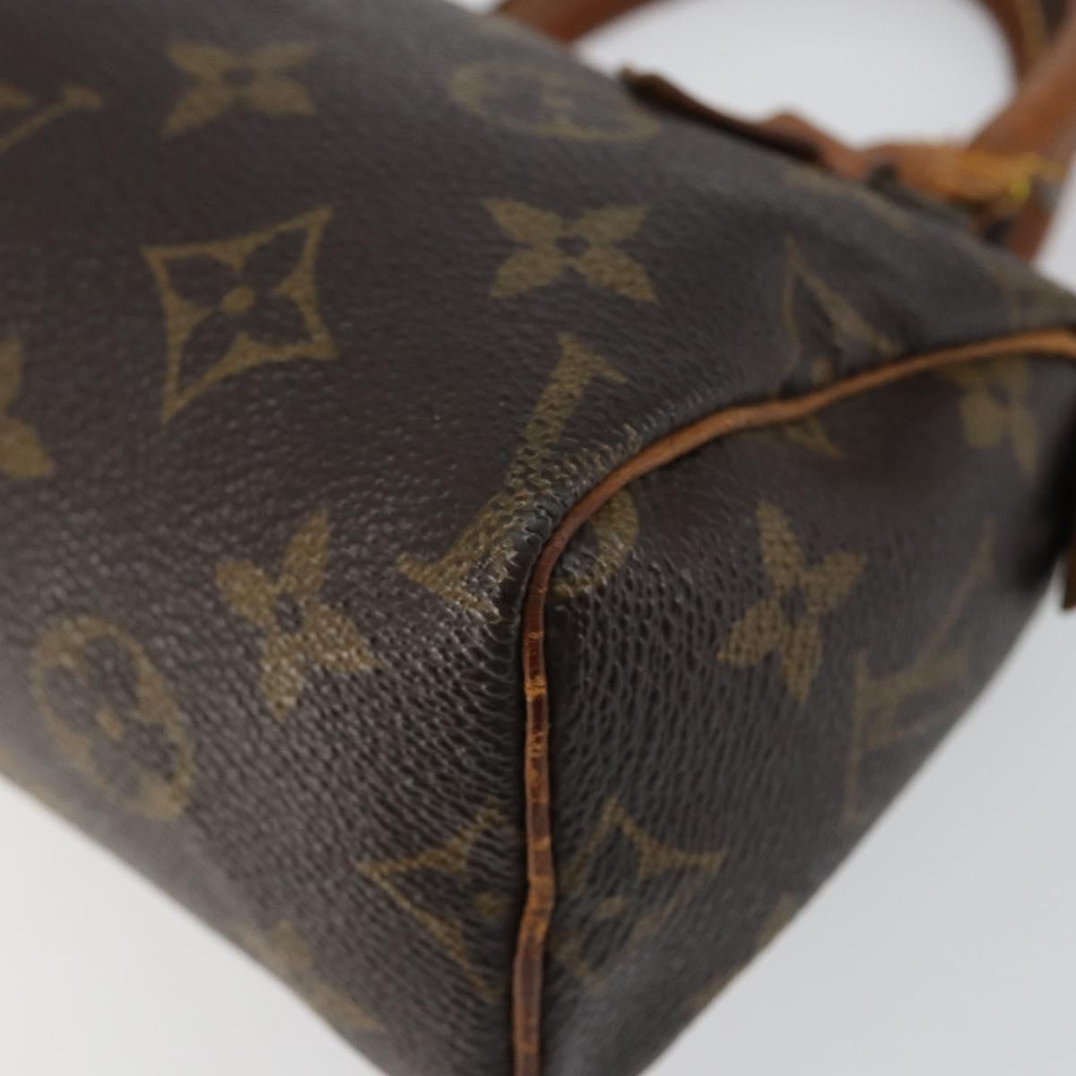 LOUIS VUITTON Monogram Mini Speedy Hand Bag M41534 LV Auth bs30005