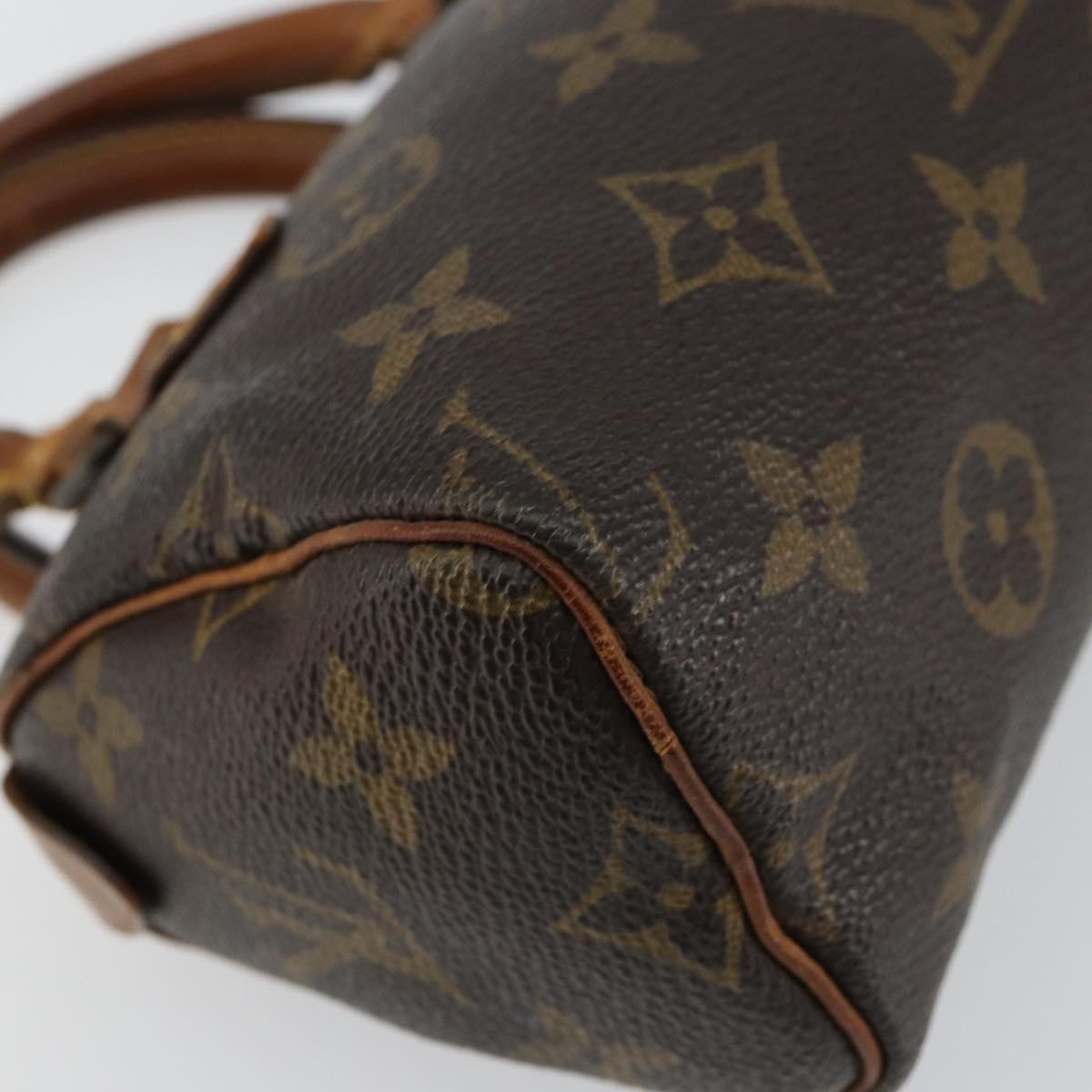 LOUIS VUITTON Monogram Mini Speedy Hand Bag M41534 LV Auth bs30005