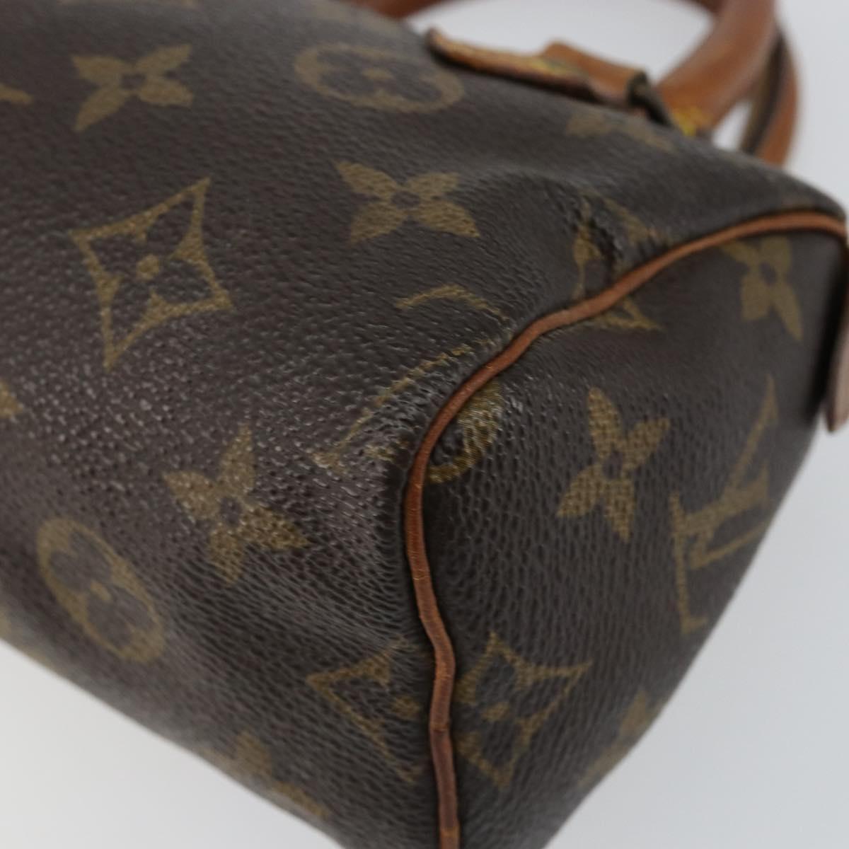 LOUIS VUITTON Monogram Mini Speedy Hand Bag M41534 LV Auth bs30005