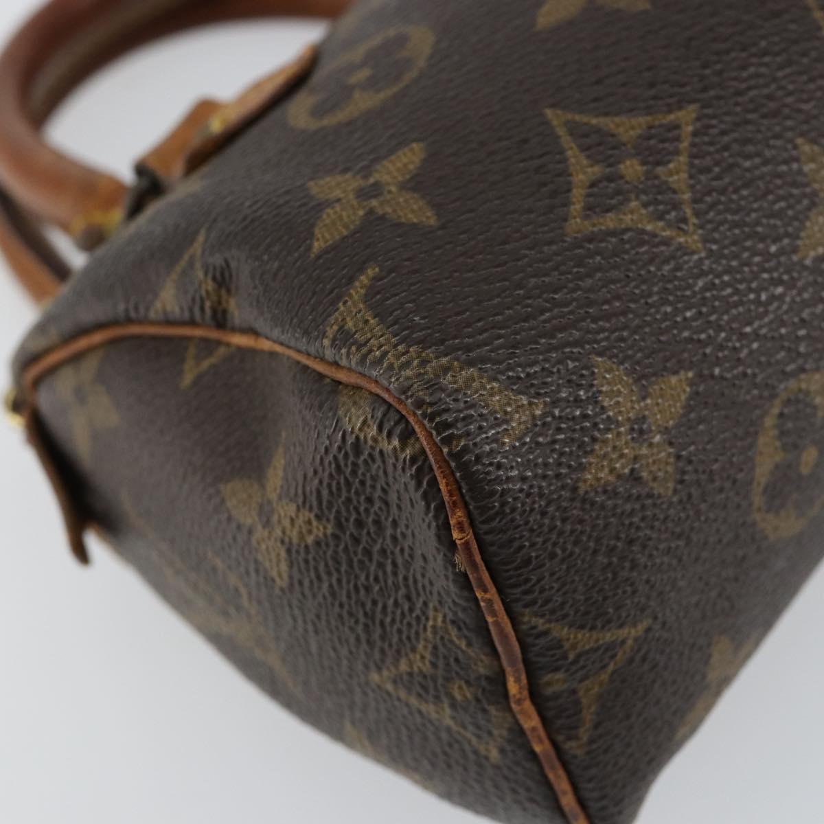LOUIS VUITTON Monogram Mini Speedy Hand Bag M41534 LV Auth bs30005