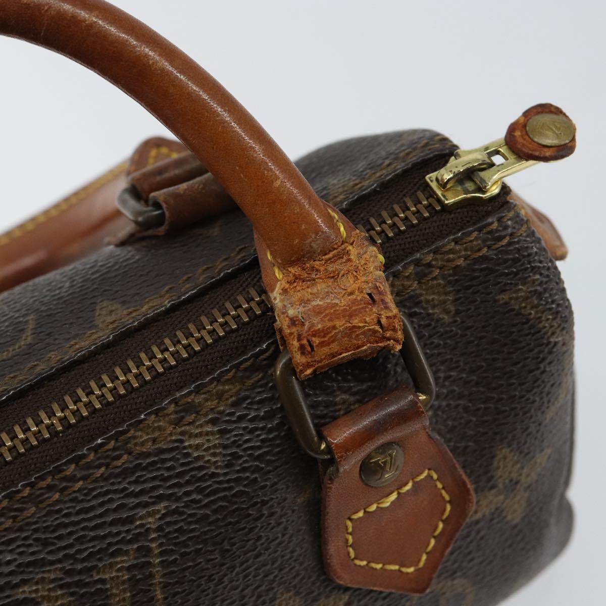 LOUIS VUITTON Monogram Mini Speedy Hand Bag M41534 LV Auth bs30005