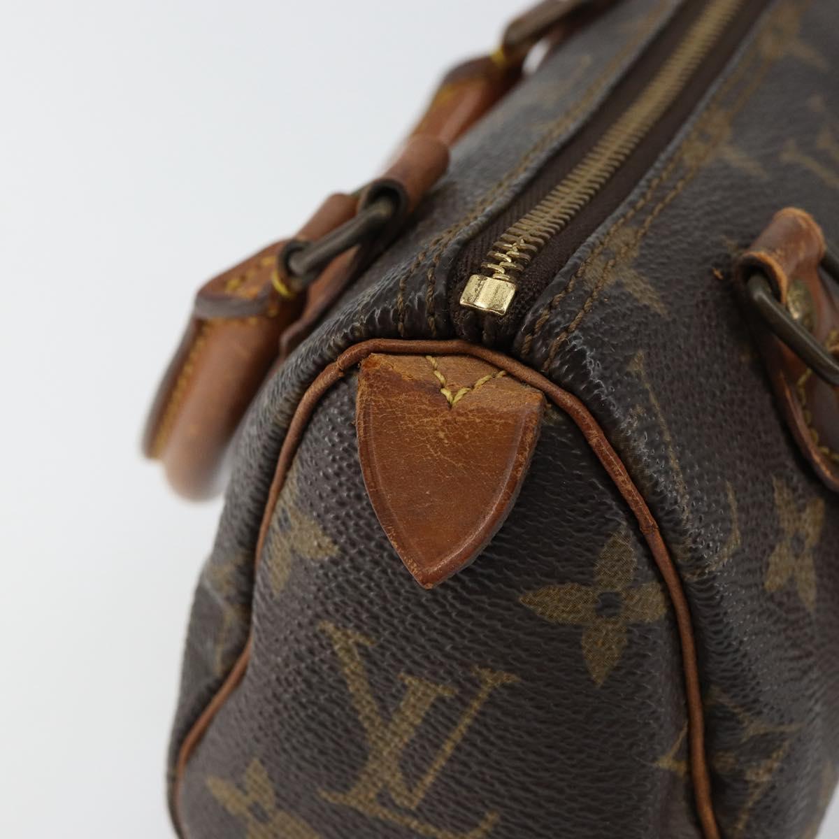 LOUIS VUITTON Monogram Mini Speedy Hand Bag M41534 LV Auth bs30005