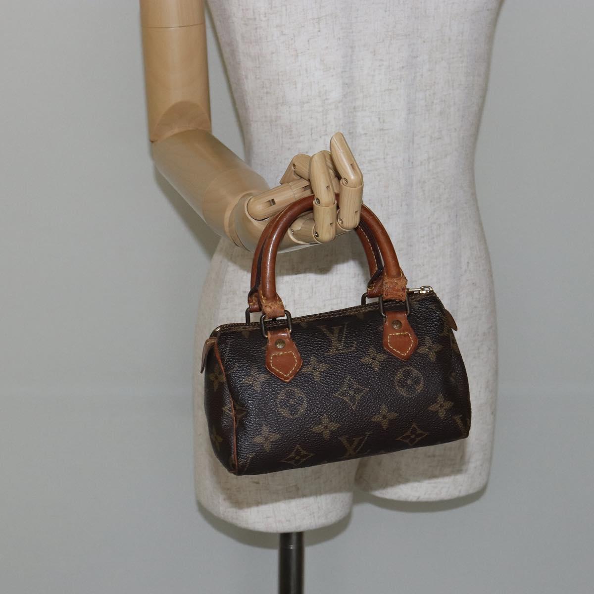 LOUIS VUITTON Monogram Mini Speedy Hand Bag M41534 LV Auth bs30005