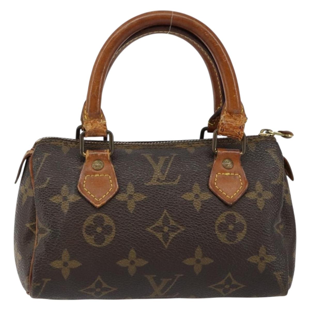 LOUIS VUITTON Monogram Mini Speedy Hand Bag M41534 LV Auth bs30005