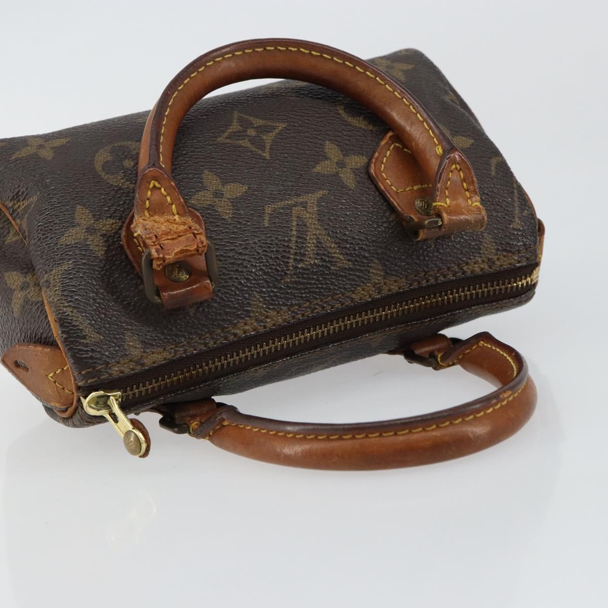 LOUIS VUITTON Monogram Mini Speedy Hand Bag M41534 LV Auth bs30005