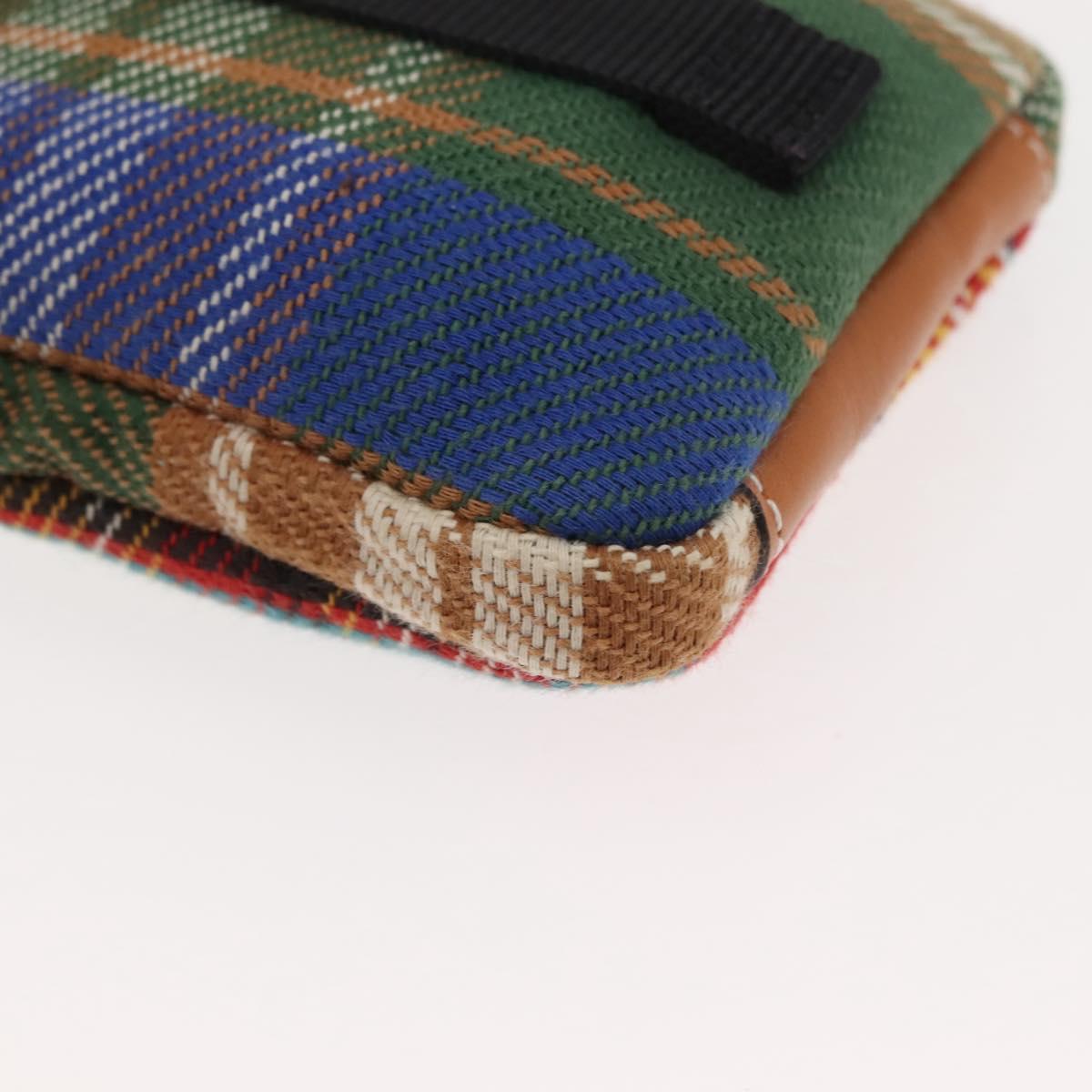 LOEWE Nature Shoulder Bag Canvas Multicolor Silver Auth bs30021