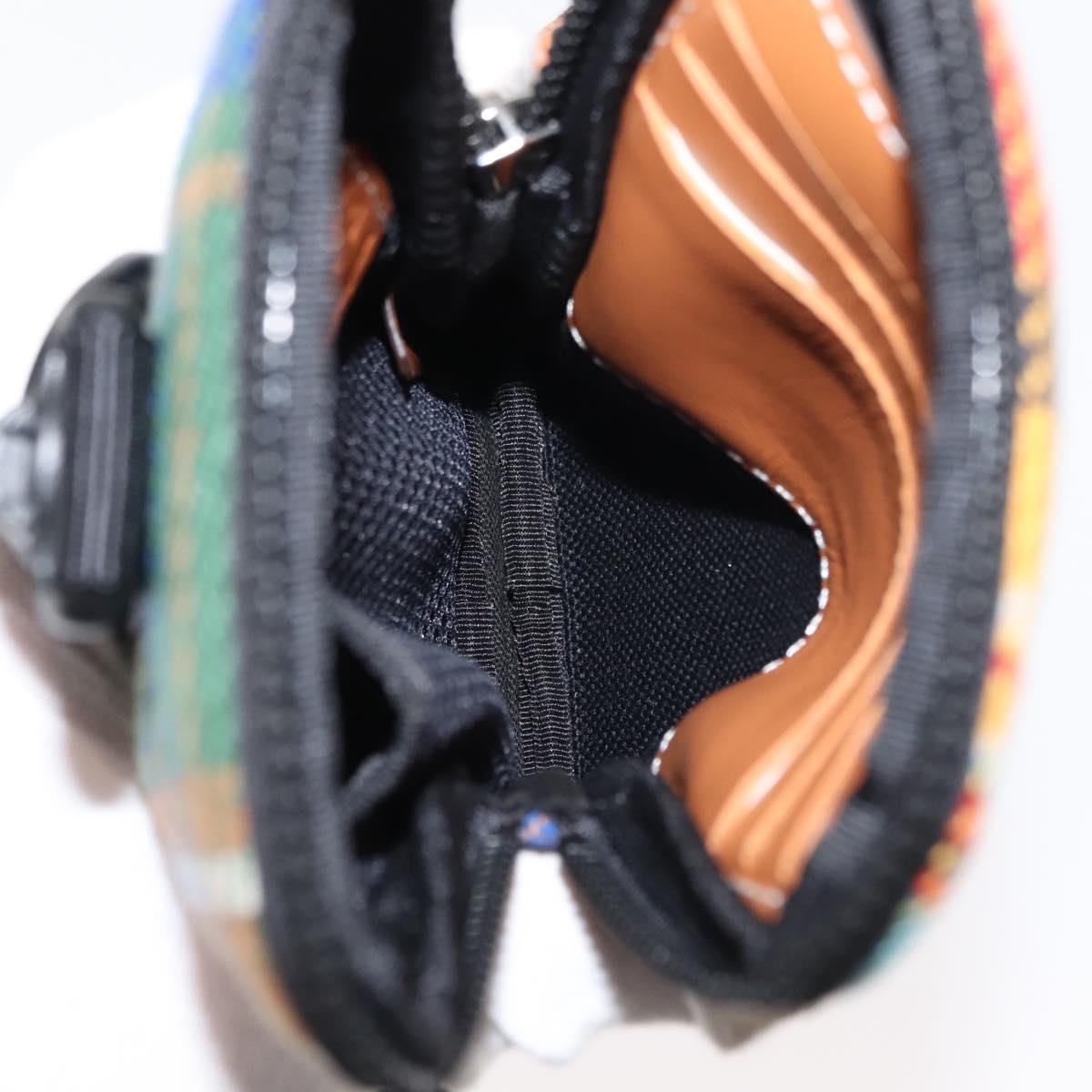 LOEWE Nature Shoulder Bag Canvas Multicolor Silver Auth bs30021