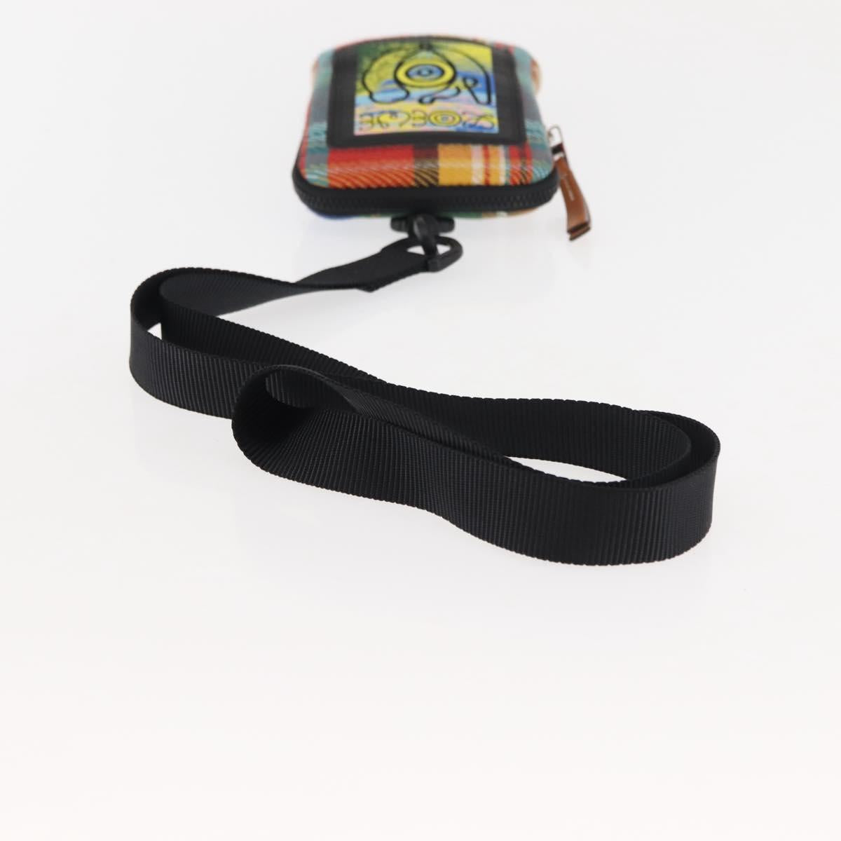 LOEWE Nature Shoulder Bag Canvas Multicolor Silver Auth bs30021