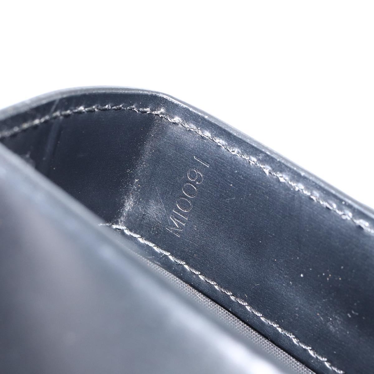 LOUIS VUITTON Pister Shoulder Bag Leather Black M92222 LV Auth bs30025