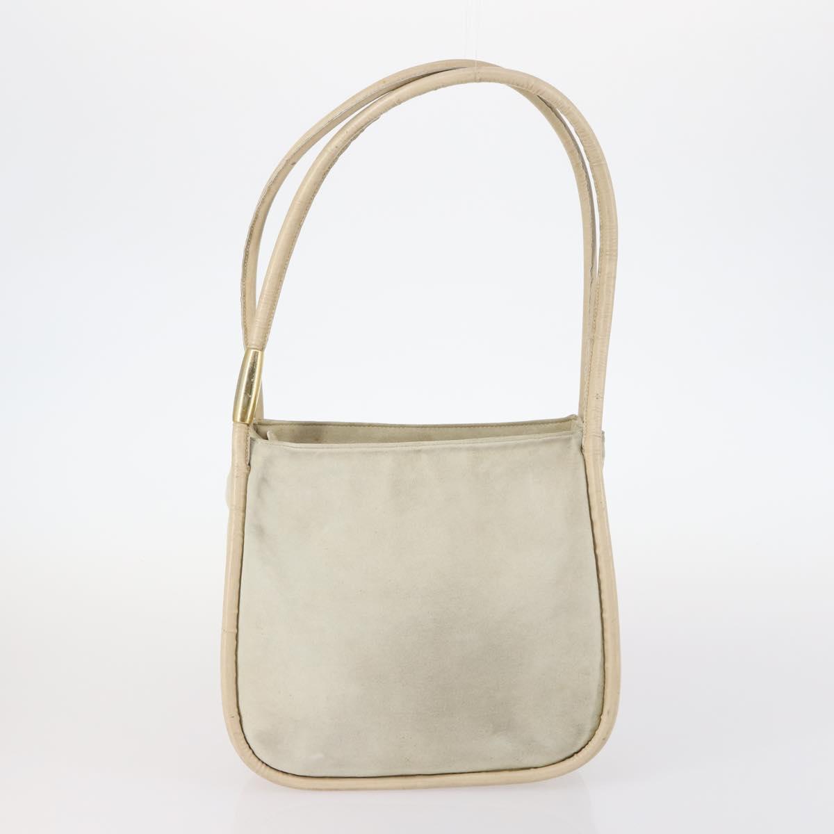 GUCCI Shoulder Bag Leather Enamel 5Set Brown Black Auth bs30027