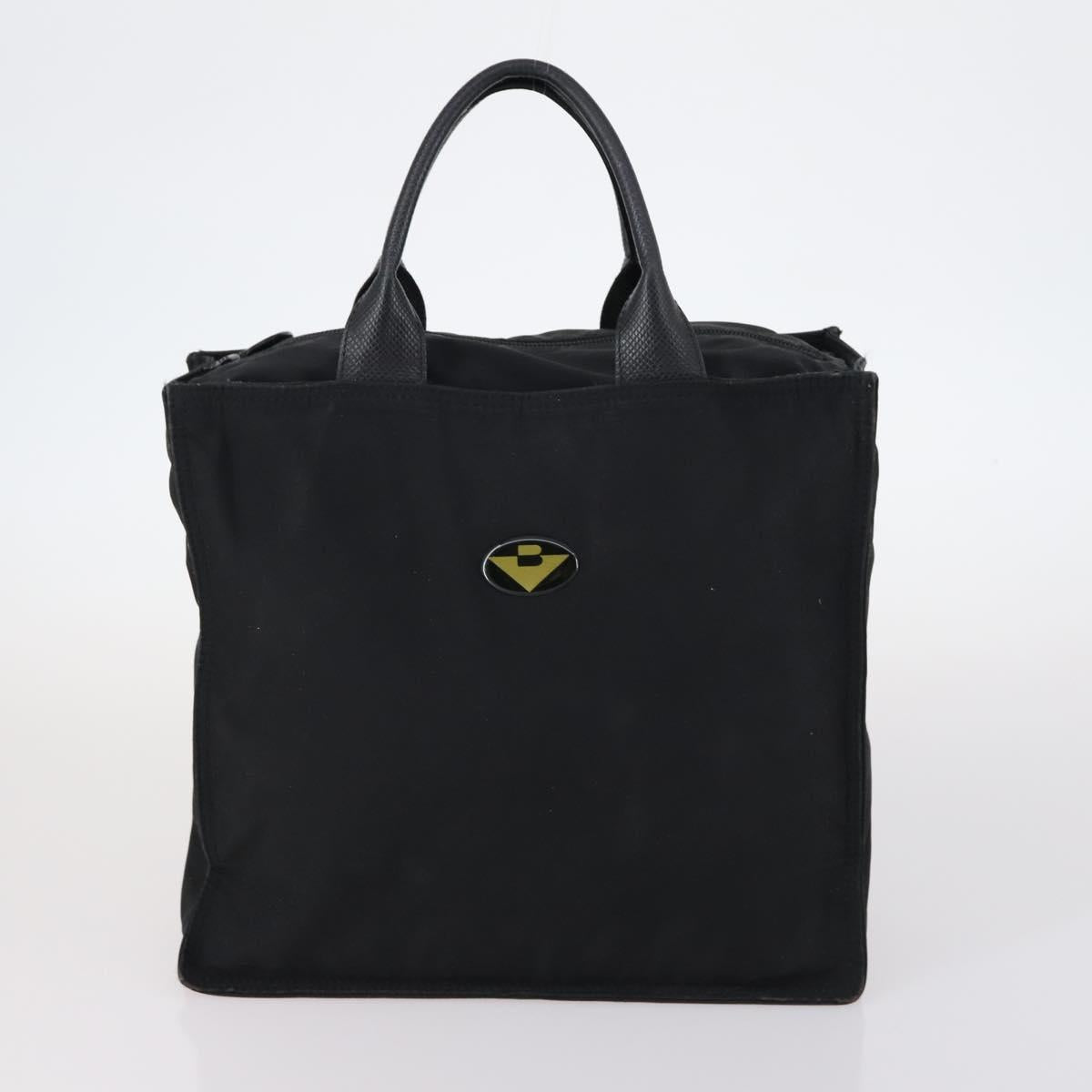 BOTTEGA VENETA Shoulder Bag Nylon 6Set Brown Black beige Auth bs30029