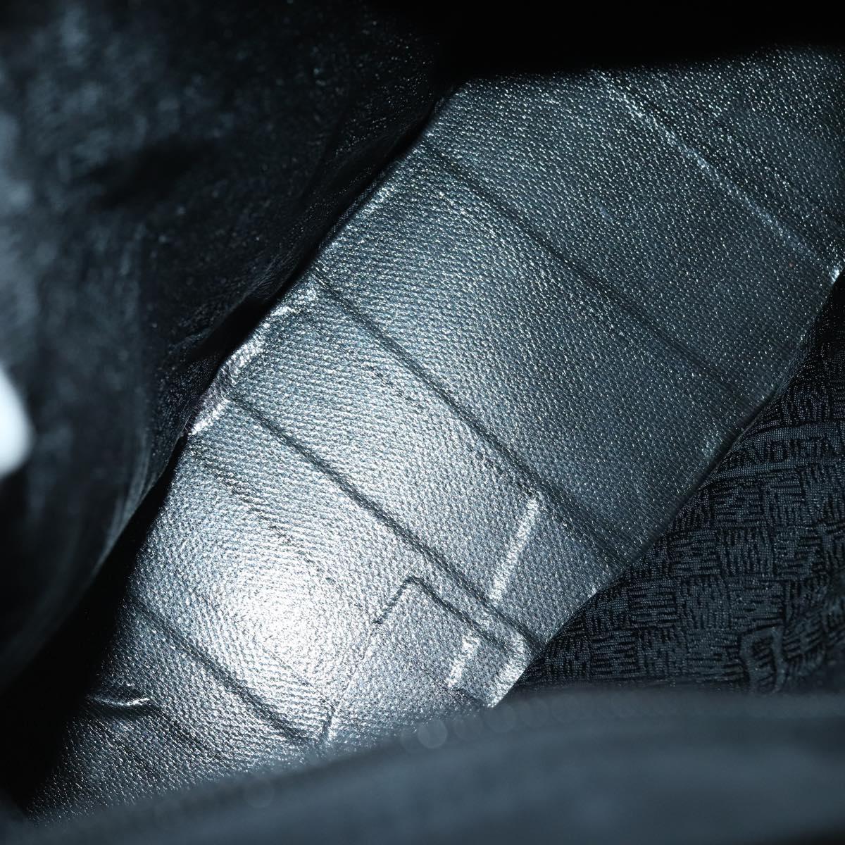 BOTTEGA VENETA Shoulder Bag Nylon 6Set Brown Black beige Auth bs30029