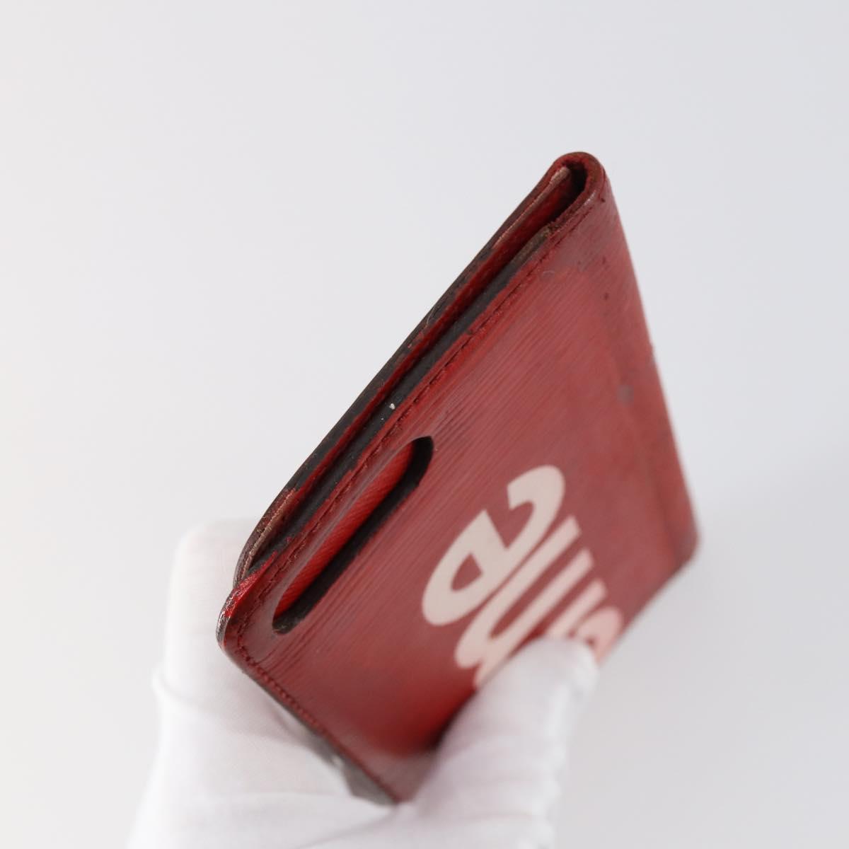 LOUIS VUITTON Monogram Epi Wallet 5Set Red White LV Auth bs30031