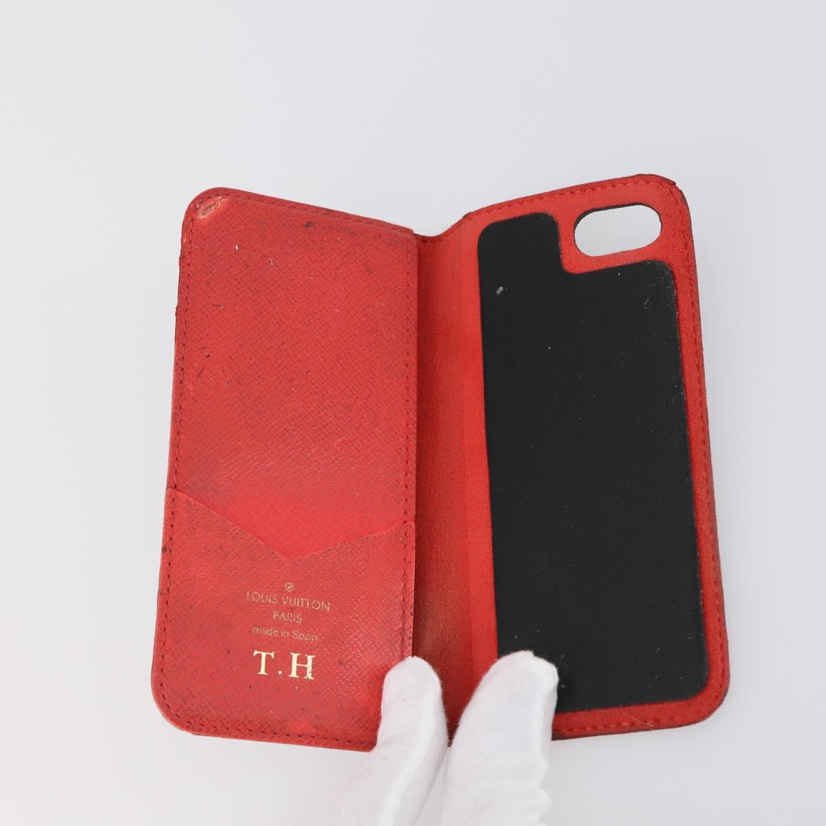 LOUIS VUITTON Monogram Epi Wallet 5Set Red White LV Auth bs30031