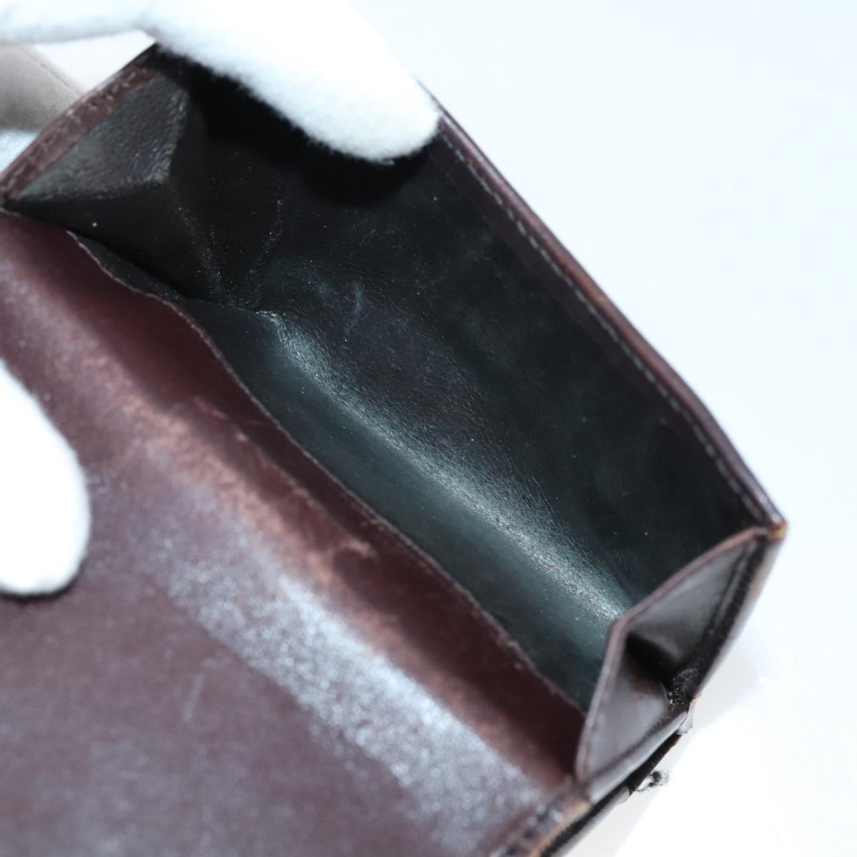 GUCCI GG Canvas Wallet Leather 10 Set Beige Black Auth bs30034