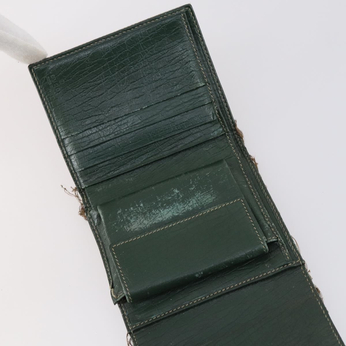 GUCCI GG Canvas Wallet Leather 10 Set Beige Black Auth bs30034