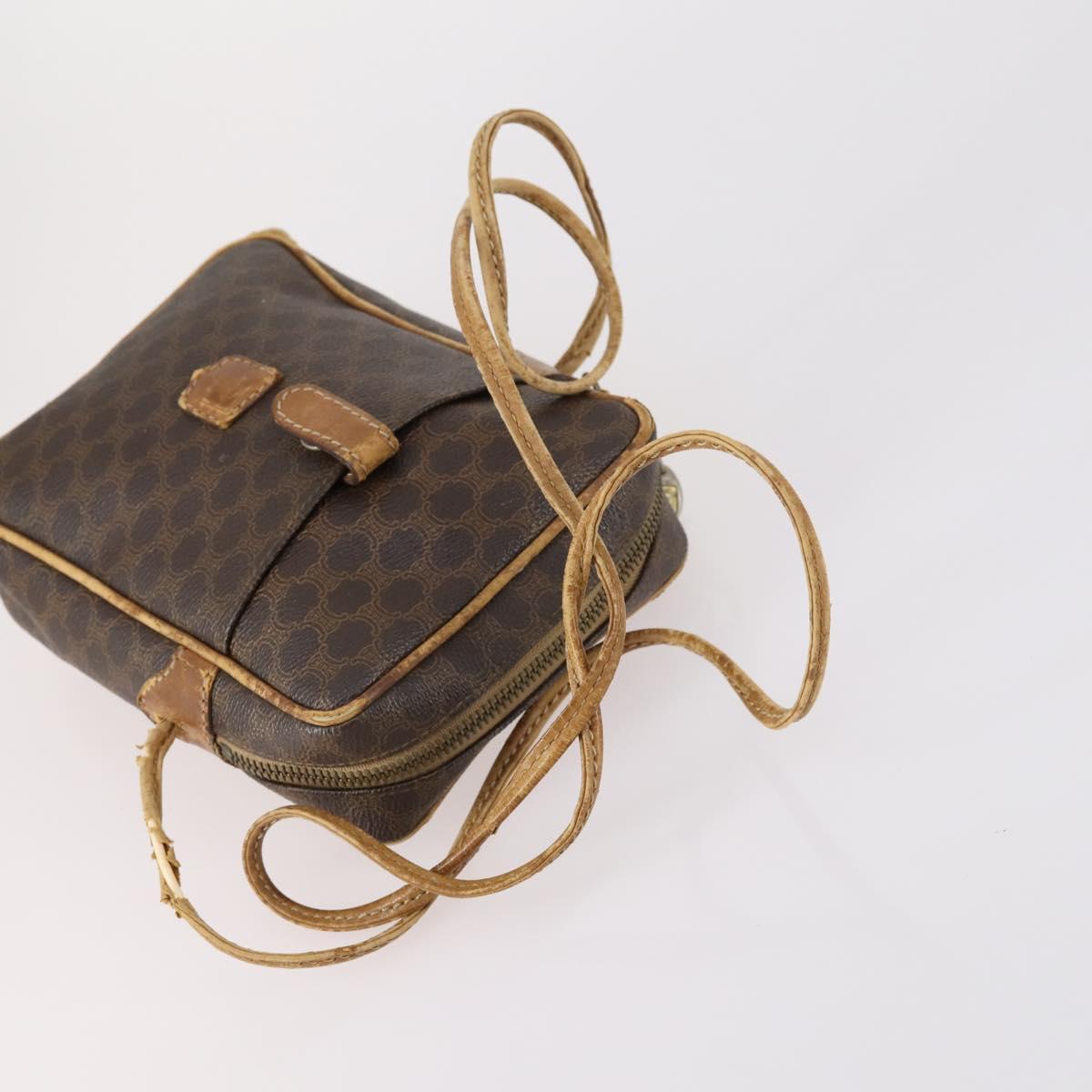 CELINE Macadam Canvas Hand Bag PVC Canvas 6Set Beige Navy black Auth bs30037